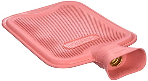 Hometop Classic 2 Liters Rubber Hot Water Bottle, Great For Pain Relief, Hot And Cold Therapy, White And Red (2 Pack) #TOP1
