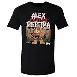500 LEVEL Alex Pereira UFC Shirt - Alex Pereira Big Shots Easter Island WHT (Black, Large)