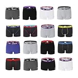 Pack Surprise Calecon Boxer Homme Coton, Modèle Aléatoire, Respirant, Ultra-Doux et Agréable (Lot de 6), Noir, Bleu, Gris, Rouge, Taille S