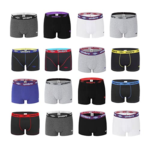 Pack Surprise Calecon Boxer Homme Coton, Modèle Aléatoire, Respirant, Ultra-Doux et Agréable (Lot de 6), Noir, Bleu, Gris, Rouge, Taille L