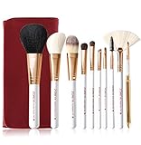 ★ FIBRES SOUPLES ET SANS REMISE: SOUPLES et soyeuses au toucher, les pinceaux sont denses et bien formés, les poils ne tombent pas non plus pendant le processus d'application du maquillage.