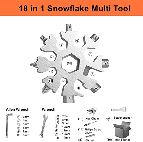 Father's Day Mens Dad Gifts, 18-in-1 Snowflake Multitool, Birthday Gifts - image 2