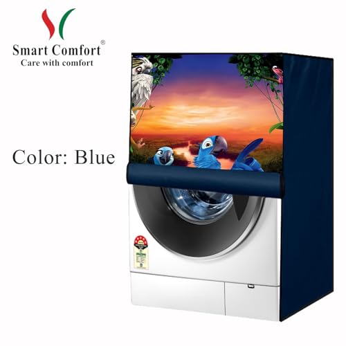 Image of Smart Comfort Waterproof 9Kg Front Load Fully Automatic Washing Machine Cover compatible for lg /ifb /godrej /lloyd /bosch & etc Washing Machine (IFB9KBLUERIOSC05FL04)