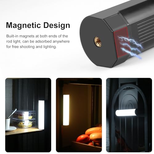 Image of PULUZ Photography Lighting, 360 Magnetic Handheld Light Wand with 2000mAh Rechargeable Battery, 2500-9000K Dimmable Tube Light for Camera, Studio Photography, TikTok, YouTube, Vlog (17cm /6.7 in)