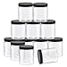 12 PCS 8 Oz Clear Empty Slime Storage Containers, Slime Jars with Lids - BPA Free