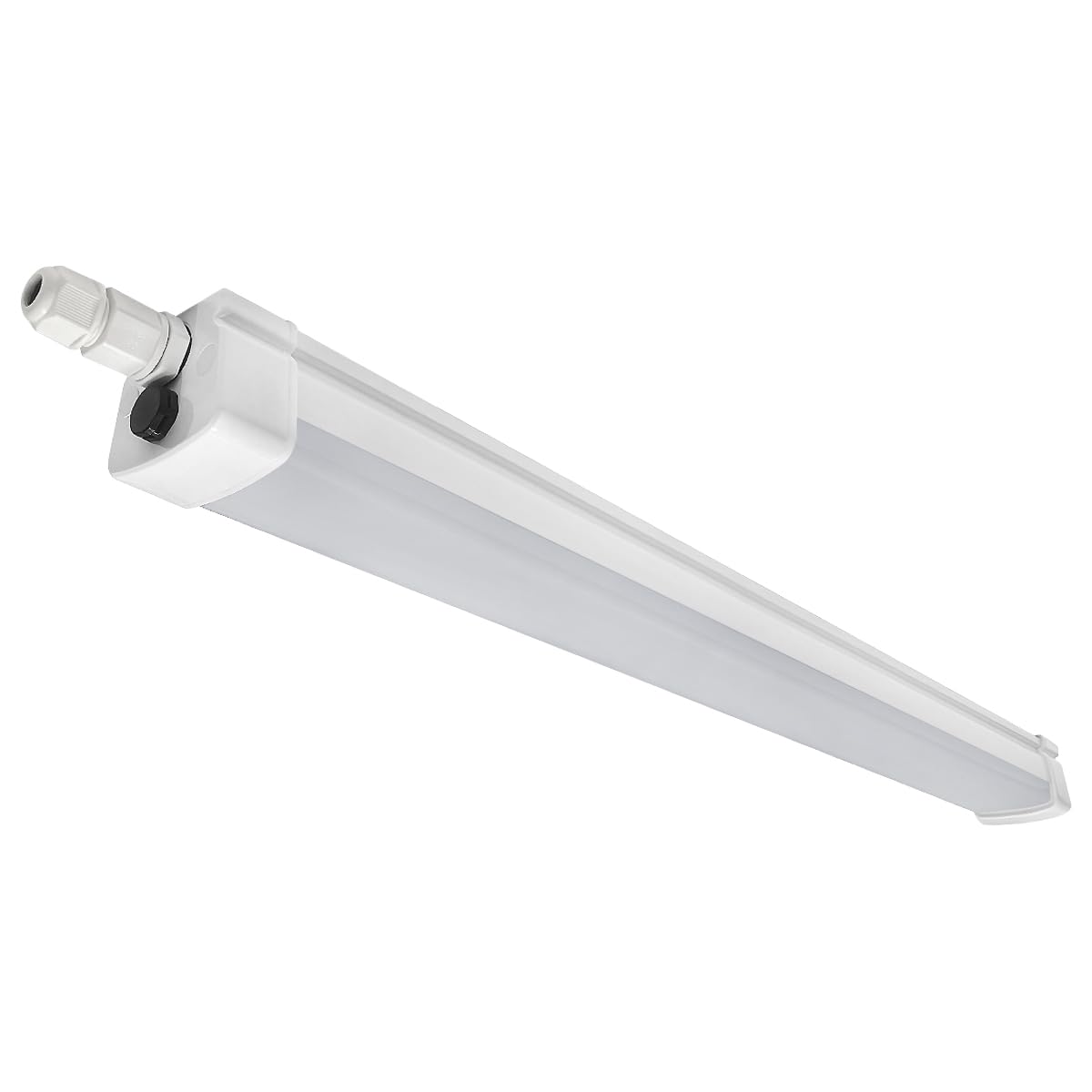 Long Life Lamp Company 18W 2ft Industrial LED Batten Ceiling Tube Light Surface Mount or Hanging IP65 Triproof Fittng Cool White BA01CW