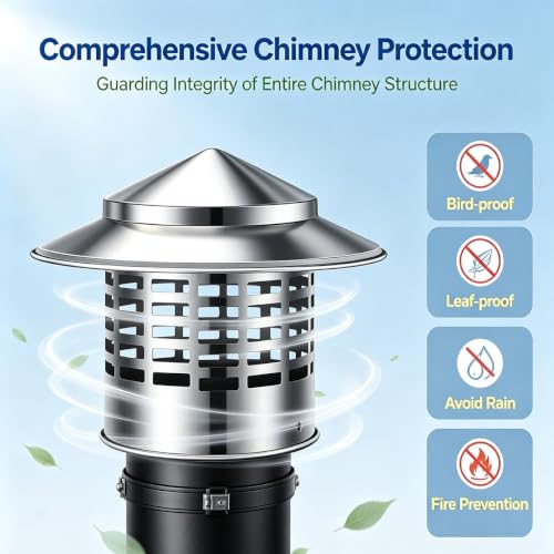Sombrerete chimenea caperuza salida humos resistente de 200.0mm 7