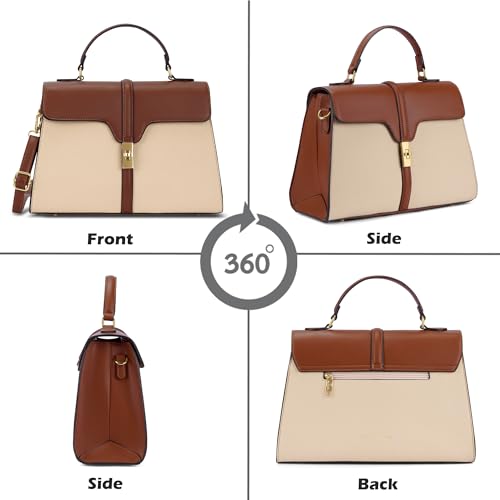 Image of Lavie Signature Women's Canva Flap Satchel Bag | Satchel Handbag for Work | Ladies Purse | Stylish Shoulder Bag | Gift for Women