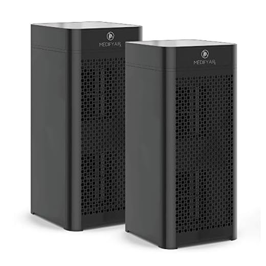 Medify Air MA-40-B2 V2.0 Air Purifier with H13 HEPA filter - a higher grade of HEPA for 840 Sq. Ft. Air Purifier, 99.9% | Modern Design - Black (2-Pack)