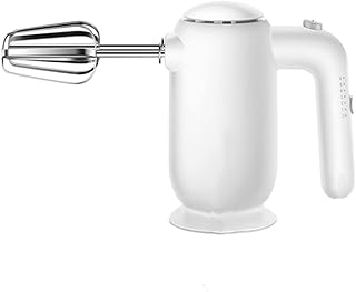 NB Mélangeur à Main, mélangeur de Poche à 6 Vitesses, avec 2 mélangeurs en Acier Inoxydable, 2 Crochets de pâte, mélangeur de Nourriture électrique de Cuisine pour gâteaux de Cuisson