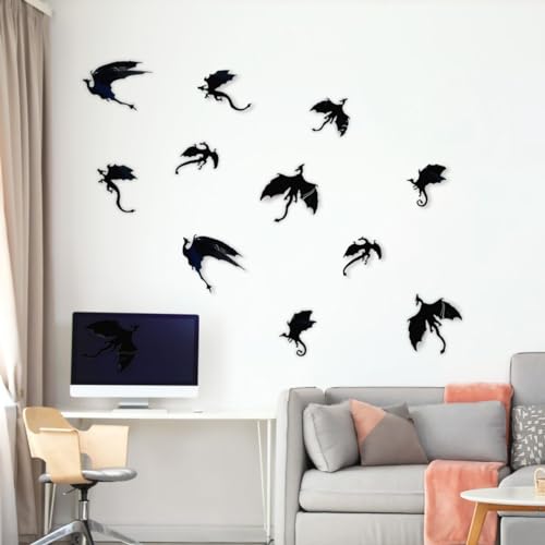 Vinilos Decorativos 3D Dragón PVC Autoadhesivos 14 Piezas miniatura 5
