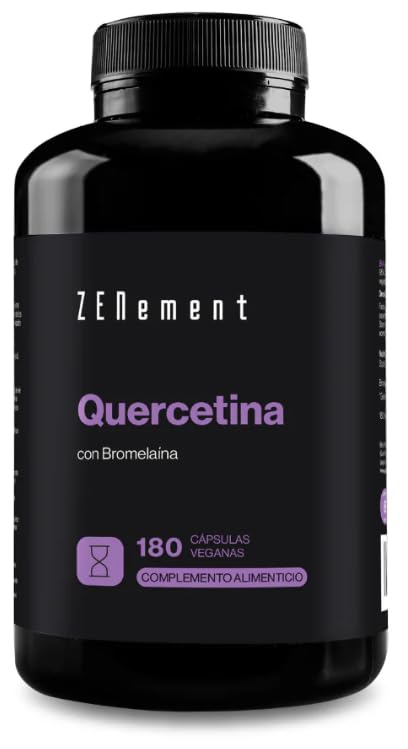 Quercetina - con Bromelaína para Mejor Absorción - 500 mg de...