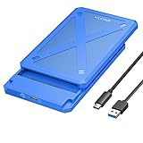 【Compatibilidad universal】esta carcasa de unidad SATA a USB 3.1 es compatible con Windows, Mac y Linux y la mayoría de plataformas de operación. Compatible con Western Digital, Toshiba, Samsung, Kingston, Crucial, Hitachi y más discos duros. Diseñado para HDD SATA y SSD de 2,5 pulgadas de 7 mm/9,5 mm de hasta 4 TB. Se puede conectar rápidamente a tu portátil, PC, TV, PS4/5, etc.