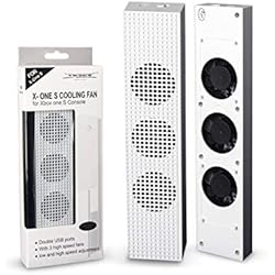 Ventilador 20 Greatangle-UK para Xbox One S Ventilador de enfriamiento con 2 Puertos USB Hub y 3 Ventiladores de enfriamiento de Ajuste de Velocidad H/L Enfriador para Xbox One Slim Gaming Console