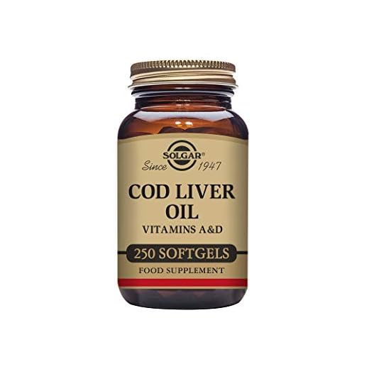 Solgar Aceite de Hígado de Bacalao, Vitaminas A y D, 250 cápsulas blandas