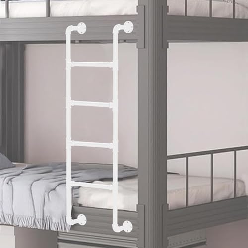 Échelle pour lits superposés blanche robuste en métal de 160 cm - 2
