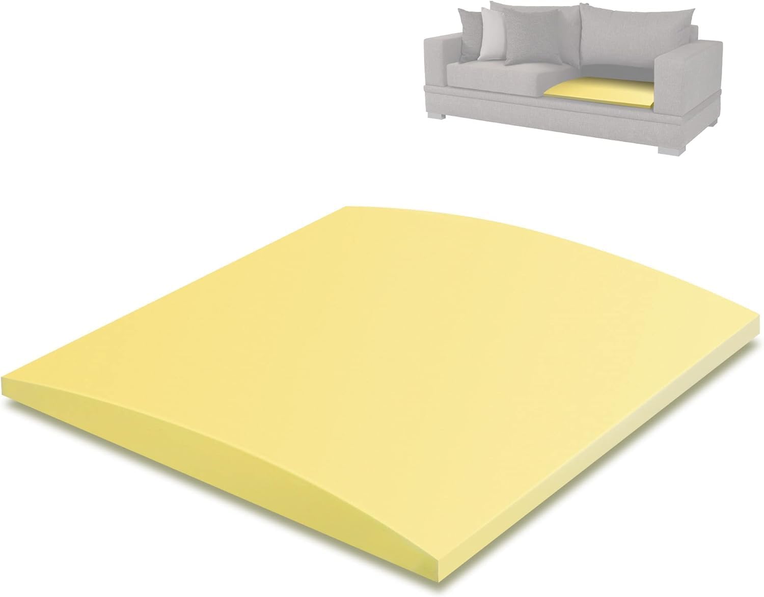 GIONAR 50 x 50cm Sofa Repair Foam - Sofa Cushion Support Pad - Sofa Saver & Sponge for Sagging Seat Furniture Seat Under Cushion Sag Repair