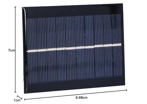 Fafeicy Mikro -Leistungs -Solarzellen, 2pcs Solarpanel -Modul Polysilicon -Kleber -Batterie Ladegerät 100x70mm 1W 5V