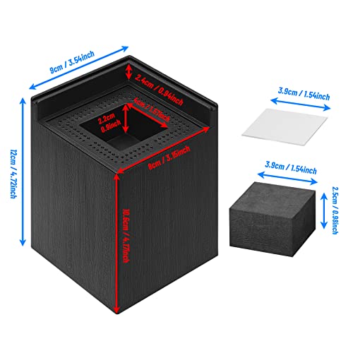 Bed Risers 4 Inch Heavy Duty Square Furniture Risers For Desk Sofa Table Legs Risers, Load Bearing Up To 3500 Lbs - (4 Piece Set, Black) #TOP1