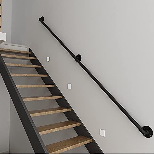 Garde-corps d'escalier mural industriel rustique pour balustrade intérieure extérieure - 2