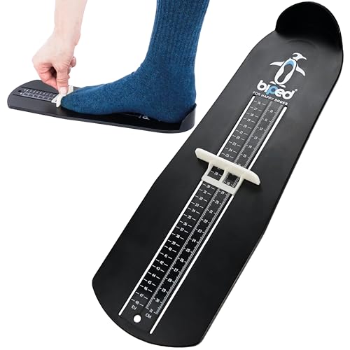 biped medidor de pies para niños y adultos – incluye escala en cm – mide tallas de calzado EU de la 15 a la 48 – medidor de tallas para zapatos de mujer, hombre y niños z2933
