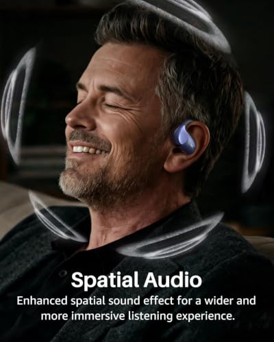 Image of TOZO Open X2 Pro AI Smart Open Ear Earbuds, LCD Digital Screen Stereo Sound