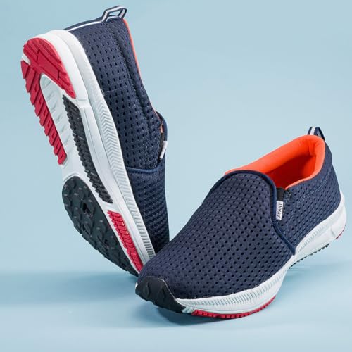 Image of AVANT Men's Bolt Slip-on Training Shoes |100% Pure Rubber Outsole | Natural Rubber EVA Insole | Enhanced Grip for Low Abrasion |Quick Dry Polo Mesh