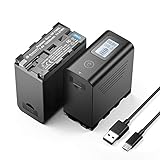 【Compatibilidad】100% compatibles con todos los dispositivos compatibles con baterías de la serie Sony NP-F, incluyendo Sony NP-F970 NP-F980 NP-F950, etc.
