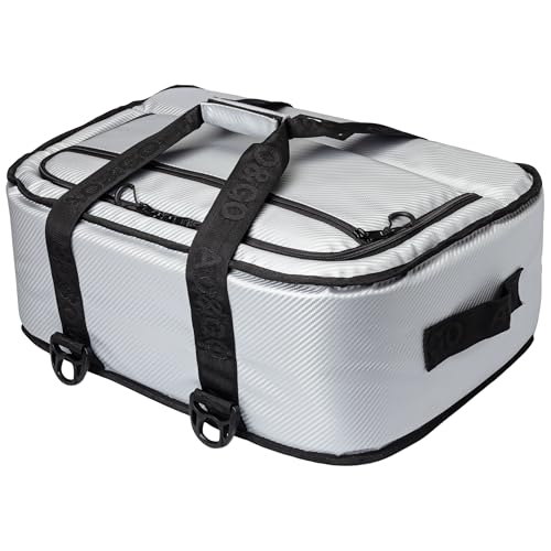 AO Coolers Stow 'N Go Carbon Soft Cooler, Low-Profile, Leakproof with High-Density Insulation, Holds Ice for 24 Hours, Silver, 38-Can