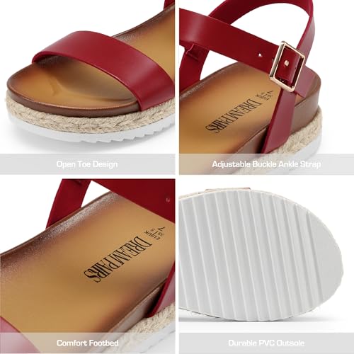 Image of DREAM PAIRS Espadrille Casual Platform Sandals