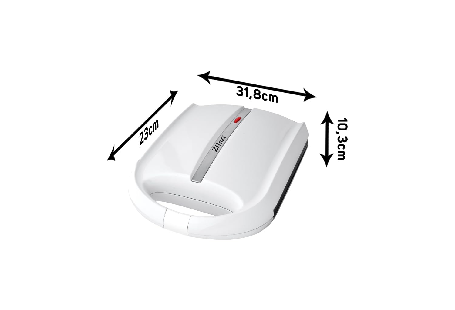 Zilan Elektrischer Nussbäcker | Cool-Touch-Griffe | 1400 Watt | Antihaftbeschichtung | Oreschniza | Waffeleisen | Zaubernuss | Nut Maker | Oreschkis (Creme White)