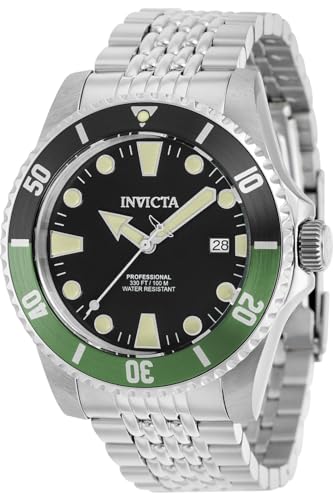 Watch by Invicta Man 44mm、ステンレススチール、レザー