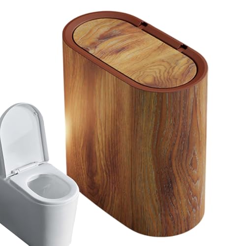 Generisch Holz Mülleimer mit Schaukeldeckel, Mülleimer...