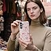 XUANWENPA for Samsung Galaxy S23 FE Case,Featuring A Mixed Two-Layer Protective Hard Shell Design with Bright Patterns,Pink Bow Tie.
