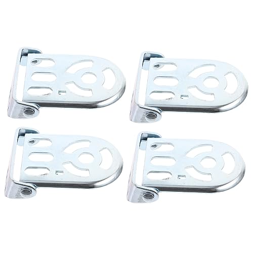 Healifty 2pairs Bike Footrests Rear Pedals for Boys and Girls Seat Foldable Design Non-skid Easy Assembly Compatible