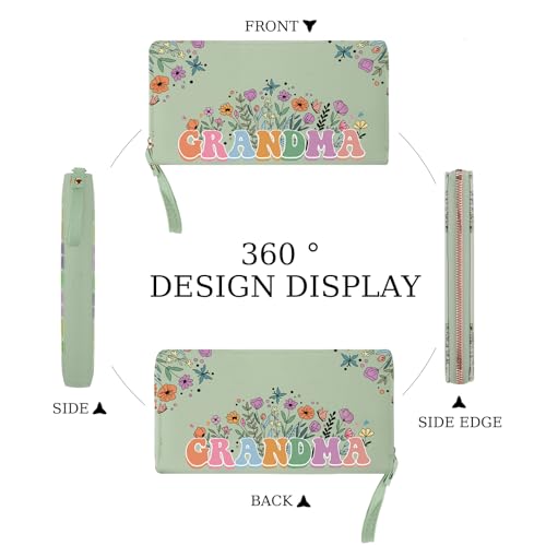 Best Teacher Appreciation Gifts for Women, End of The Year Teacher Christmas Gift, PU Leather Zipper Women Wallet, Birthday Gifts Ideas for Her3