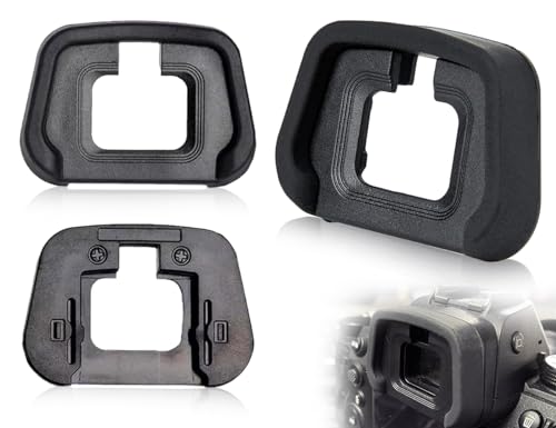 Lhbwhiz Paquete de 2 oculares, previenen la luz perdida, Ocular de Silicona Suave, se Adapta a los Ojos, Reduce la Fatiga, la cámara Compatible con Ni-kon Z5 Z6 Z6II Z7 Z7II (Negro)
