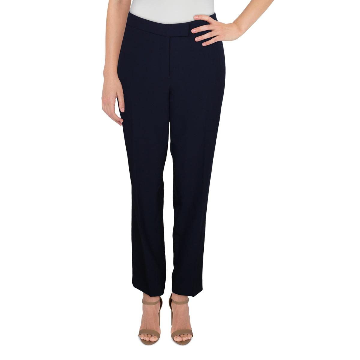 Anne Klein Womens Slim Leg Pant