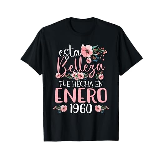 Hecha En Enero 1960 Mujer Regalo 63 Años Cumpleaños Camiseta