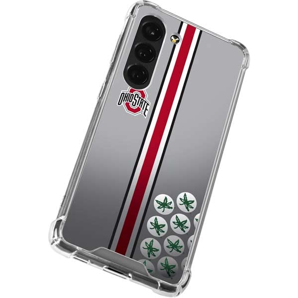 Skinit Clear Phone Case Compatible with Galaxy S23 - Officially Licensed Ohio State University Buckeyes Design