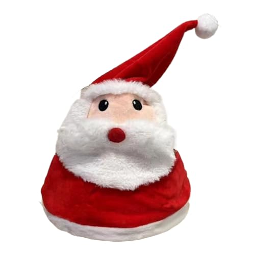 Sombrero eléctrico de Navidad, divertidos accesorios para fiestas, divertidos sombreros de Navidad con luz, sonido, para cabina de fotos, espectáculos, vacaciones, carnaval
