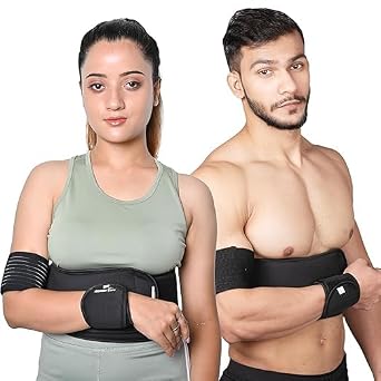 Wonder Care Shoulder Support Strap Elastic Clavicle Collar Bone Dislocation Subluxation Shoulder Stabilizer Compression Sleeve After Rotator Cuff Black_S