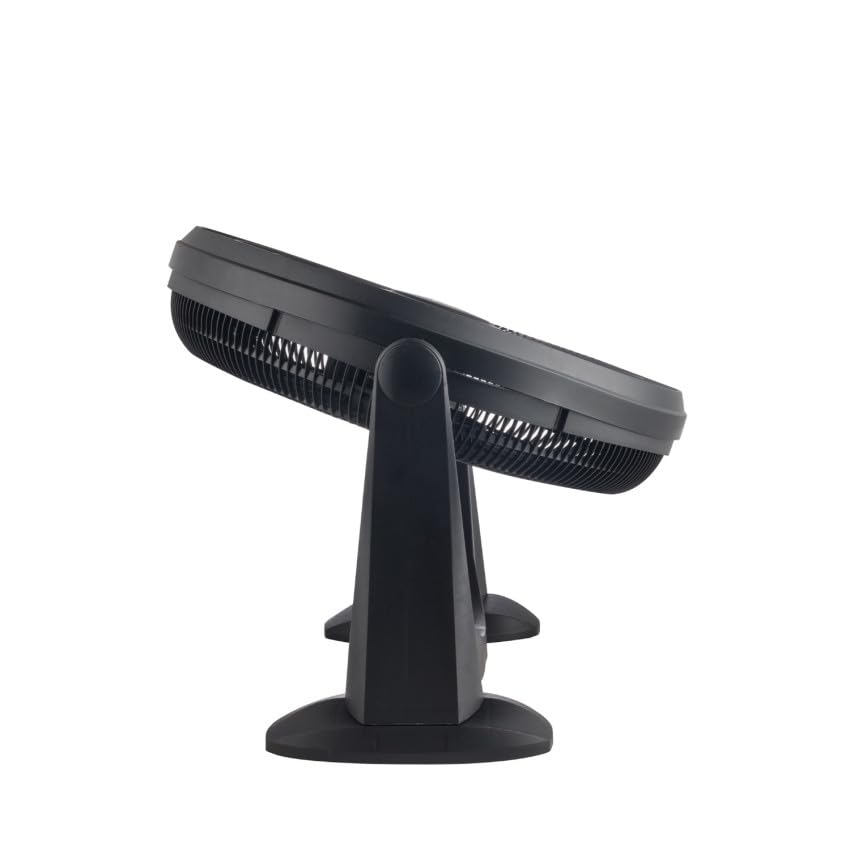 Genérico Ventilador de Suelo Industrial Negro, 50 cm, 80W, Motor DC, 3 Velocidades, Oscilante 160°, Área de Cobertura 25–40 m²