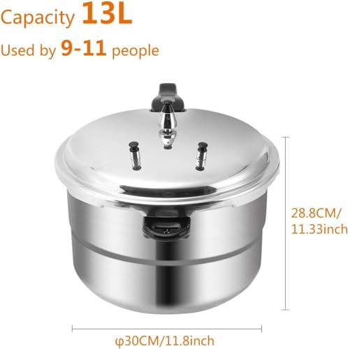 Olla a presión de aluminio 13L miniatura 7