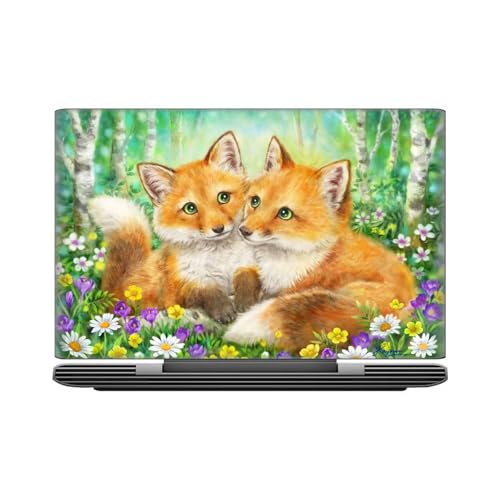 Housse vinyle haut de gamme motif renards pour Mi Notebook 14 (2020)
