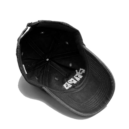 Image of XYIYI Vintage Washed Distressed Baseball Cap Adjustable Cotton Dad Hat for Women Men
