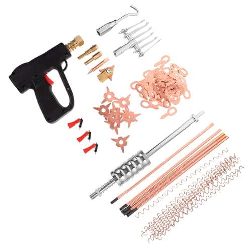 Extraction de bosses et éraflures de voiture avec un kit de débosselage en fer - 2