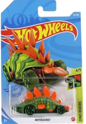 DieCast Hot Wheels Motosaurus (Orange/Green) - Dino Riders 4/5 [2021 Treasure Hunt]
