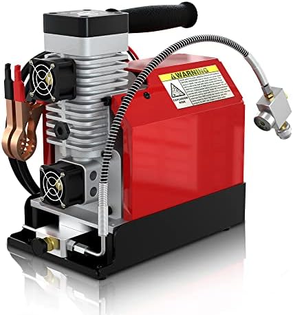 GX PUMP CS2 Portable PCP Air Compressor, 4500Psi/30Mpa,Oil-Free,Powered by Car 12V DC or Home 110V AC with Adapter (Included), Paintball/Scuba Tank Compressor Pump with Extra Moisture-Oil Separator