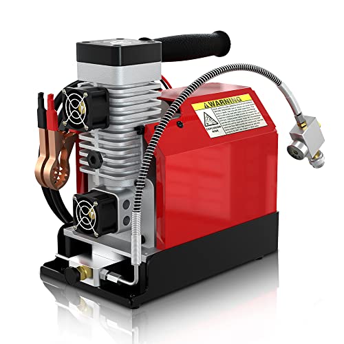 GX PUMP GX-E-CS2 Portable PCP Air Compressor, 4500Psi/30Mpa, Oil-Free,Powered by Car 12V DC or Home 110V AC with Converter (Included), Paintball Tank Compressor with Extra Moisture-Oil Separator by GX pump - Used condition - US$259.48